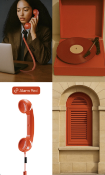 Native Union Alarm Red Rot POP Phone – USB-C Retro Telefonhörer für Smartphone, Laptop & Table